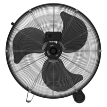 ProIndustry 2400 Ventilador de Suelo Industrial de 24” con Potencia de 180 W, 3 Velocidades, Aspas de Aluminio, Alta Seguridad y Fácil Transporte