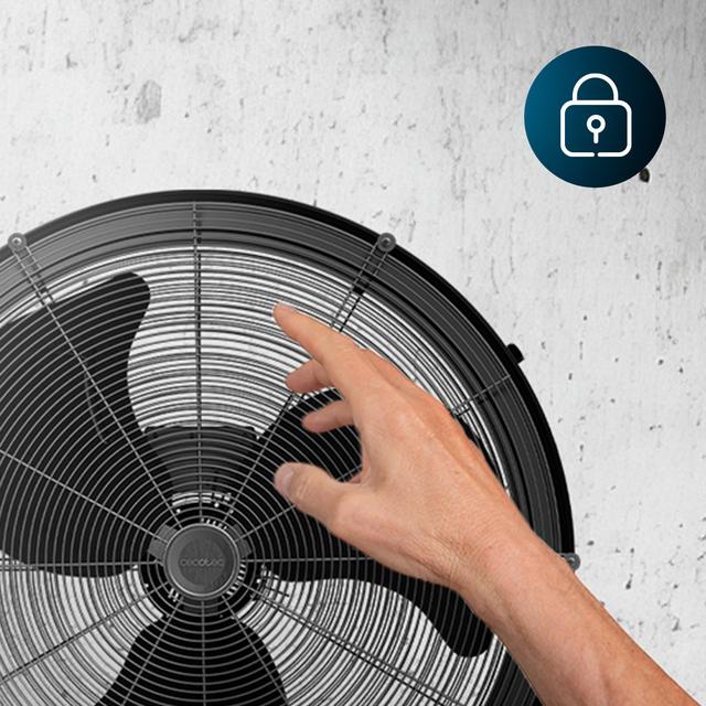 ProIndustry 2400 Ventilador de Suelo Industrial de 24” con Potencia de 180 W, 3 Velocidades, Aspas de Aluminio, Alta Seguridad y Fácil Transporte