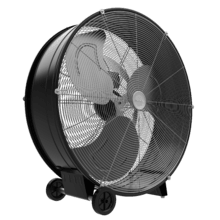 ProIndustry 2400 Ventilador de Suelo Industrial de 24” con Potencia de 180 W, 3 Velocidades, Aspas de Aluminio, Alta Seguridad y Fácil Transporte
