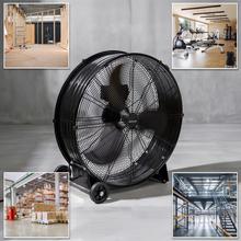 ProIndustry 2400 Ventilador de Suelo Industrial de 24” con Potencia de 180 W, 3 Velocidades, Aspas de Aluminio, Alta Seguridad y Fácil Transporte