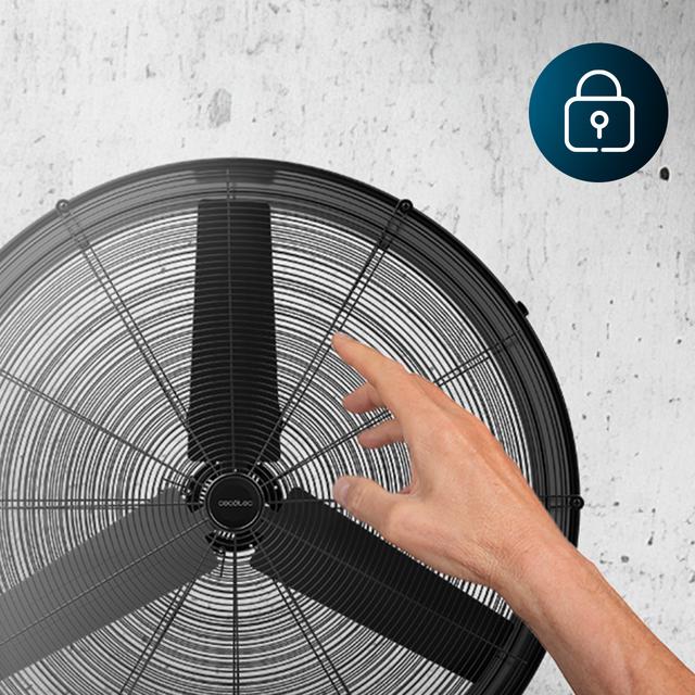 ProIndustry 3600 Ventilador de Suelo Industrial de 36” con Potencia de 360 W, 3 Velocidades, Aspas de Aluminio, Alta Seguridad y Fácil Transporte