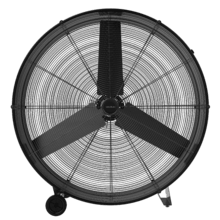 ProIndustry 3600 Ventilatore da pavimento industriale da 36" con potenza di 360 Watt, 3 velocità, pale in alluminio, elevata sicurezza e facile trasporto