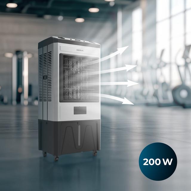 AirIndustry 60000 Climatizzatore industriale da 60L con 6000 m³/h, 200W, 3 velocità, Uso facile e ruote multidirezionali