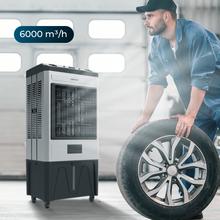AirIndustry 60000 Climatizzatore industriale da 60L con 6000 m³/h, 200W, 3 velocità, Uso facile e ruote multidirezionali