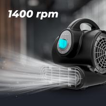 BlowIndustry 2000 FlowFloor Soffiatore d'aria da 200 W con 1400 giri/min, 3 velocità, 1150 m³/h, uso semplice e multiposizionamento
