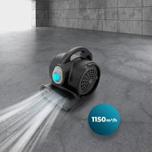 BlowIndustry 2000 FlowFloor Soffiatore d'aria da 200 W con 1400 giri/min, 3 velocità, 1150 m³/h, uso semplice e multiposizionamento