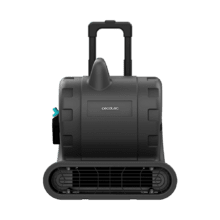 BlowIndustry 6000 FlowFloor Ventilatore da 600 W con 1350 giri/min, 3 velocità, 2700 m³/h, ruote e maniglia a scomparsa per un trasporto facile