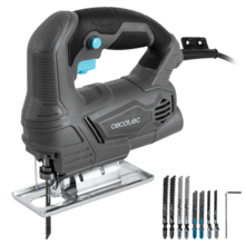 Sierra de Calar MultiCut 4000 Seghetto alternativo con potenza di 400 W. Velocità regolabile. Cavo da 2 m. Adattatore per aspiratore. Include un righello guida e 8 seghe.