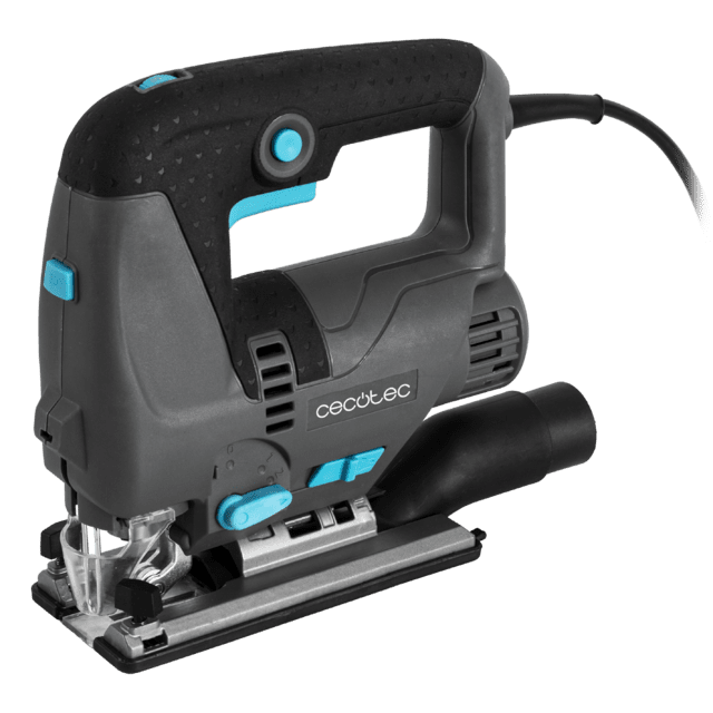 MultiCut 8000 Vision Scie sauteuse avec une puissance de 800 W. Coupe pendulaire. Semelle en fonte d'aluminium et mandrin sans clé. Guide laser et lumière LED. Câble de 2 mètres. Inclus : guide-règle et 8 lames.