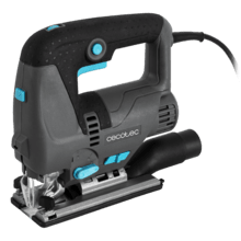 MultiCut 8000 Vision Scie sauteuse avec une puissance de 800 W. Coupe pendulaire. Semelle en fonte d'aluminium et mandrin sans clé. Guide laser et lumière LED. Câble de 2 mètres. Inclus : guide-règle et 8 lames.