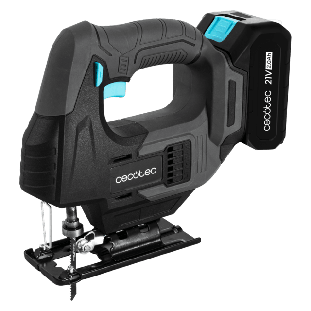 Scie sauteuse sans fil MultiCut 500 Vision Liberty 21 V. Liberté de mouvement. Changement de mandrin sans clé. Guide laser et éclairage LED. 8 lames et une règle de guidage incluses.