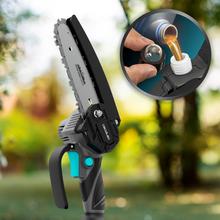MontanaForce 6000 Hand Sierra de podar 6". Motor sin escobillas, Brushless. Batería 21V. Engrasador a botón. Incluye maletín, cadena extra y set de accesorios.