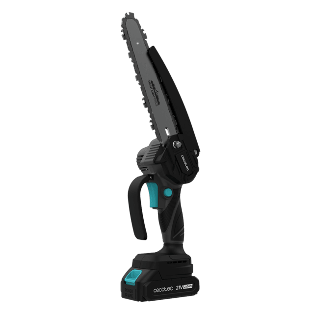 MontanaForce 8000 Hand Serra de poda 8". Motor sem escovas, Brushless. Bateria 21V. Ecrã digital. Lubrificador de botão. Ajuste manual da corrente. Inclui mala, corrente extra e conjunto de acessórios.