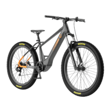 XC ErosPro Large – Bicicleta eléctrica de montaña con ruedas de 29”, batería LG integrada de 500 Wh, autonomía de hasta 100 km, suspensión delantera y frenos hidráulicos Shimano MT200. Diseñada para uso MTB, ofrece estabilidad, control y eficiencia en recorridos por caminos y terrenos irregulares.
