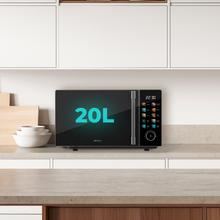 Proclean 6030 Black with colorful screen Microondas digital con botones táctiles de 20L y 700W.