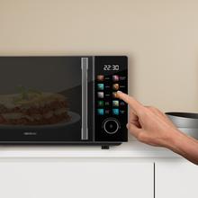 Proclean 6030 Black with colorful screen Microondas digital con botones táctiles de 20L y 700W.