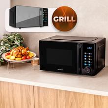 Proclean 6130 Black with colorful screen Micro-ondas digital com botões táteis de 20L e 700W com grill de 800W.