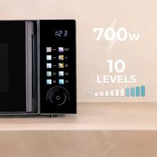 Proclean 6130 Black with colorful screen Micro-ondas digital com botões táteis de 20L e 700W com grill de 800W.