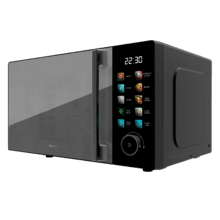 Proclean 6130 Black with colorful screen Microondas digital con botones táctiles de 20L y 700W con grill de 800W.