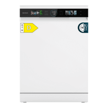 Bolero Aguazero 6320 Bolero 60 cm integrierbarer Geschirrspüler Weiß mit 15 Maßgedecken, Klasse D, 8 Programmen, XXL-FullColor-Display, Smart Wash, UV-Licht, Turbo Dry+, AutoClean, Halbe Beladung, Delay Start, Kindersicherung und dritter Korb