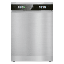Bolero Aguazero 6320 Inox Bolero 60 cm integrierbarer Geschirrspüler dark mit 15 Maßgedecken, Klasse D, 8 Programmen, XXL-FullColor-Display, Smart Wash, UV-Licht, Turbo Dry+, AutoClean, Halbe Beladung, Delay Start, Kindersicherung und dritter Korb
