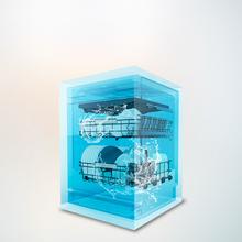 Bolero Aguazero 6320 Inox Bolero 60 cm integrierbarer Geschirrspüler dark mit 15 Maßgedecken, Klasse D, 8 Programmen, XXL-FullColor-Display, Smart Wash, UV-Licht, Turbo Dry+, AutoClean, Halbe Beladung, Delay Start, Kindersicherung und dritter Korb