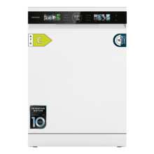 Bolero Aguazero 6620 Bolero 60 cm integrierbarer Geschirrspüler dark inox mit 15 Maßgedecken, Klasse C, 8 Programmen, Inverter-Motor, XXL-FullColor-Display, Smart Wash, UV-Licht, Turbo Dry+, AutoClean, Halbe Beladung, Delay Start, Kindersicherung und dritter Korb