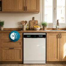 Bolero Aguazero 6620 Lave-vaisselle Bolero dark inox de 60 cm avec capacité pour 15 couverts, classe C, 8 programmes, moteur Inverter, écran FullColor XXL, Smart Wash, UV Light, Turbo Dry+, AutoClean, Demi-charge, Delay Start, ChildLock, deux paniers et tiroir à couverts