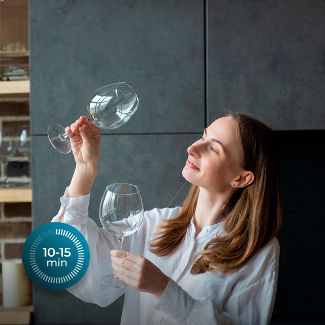 Bolero Aguazero 6620 Inox Bolero 60 cm integrierbarer Geschirrspüler dark inox mit 15 Maßgedecken, Klasse C, 8 Programmen, Inverter-Motor, XXL-FullColor-Display, Smart Wash, UV-Licht, Turbo Dry+, AutoClean, Halbe Beladung, Delay Start, Kindersicherung und dritter Korb