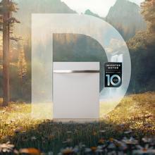 Bolero Aguazero 6320 Full-BI Matt White Glass Lavavajillas Bolero integrable y cristal blanco mate 60 cm con 15 servicios, Clase D, 8 Programas, pantalla FullColor, Smart Wash, UV Light, Turbo Dry+, AutoClean, Half Load, Dual Zone Wash, Delay Start, ChildLock, bandeja superior ajustable y tercera bandeja