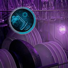 Bolero Aguazero 6320 Full-BI Matt White Glass Lavavajillas Bolero integrable y cristal blanco mate 60 cm con 15 servicios, Clase D, 8 Programas, pantalla FullColor, Smart Wash, UV Light, Turbo Dry+, AutoClean, Half Load, Dual Zone Wash, Delay Start, ChildLock, bandeja superior ajustable y tercera bandeja