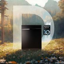 Bolero Aguazero 6320 Full-BI Matt Black Glass Lavavajillas Bolero integrable y cristal negro mate 60 cm con 15 servicios, Clase D, 8 Programas, pantalla FullColor, Smart Wash, UV Light, Turbo Dry+, AutoClean, Half Load, Dual Zone Wash, Delay Start, ChildLock, bandeja superior ajustable y tercera bandeja