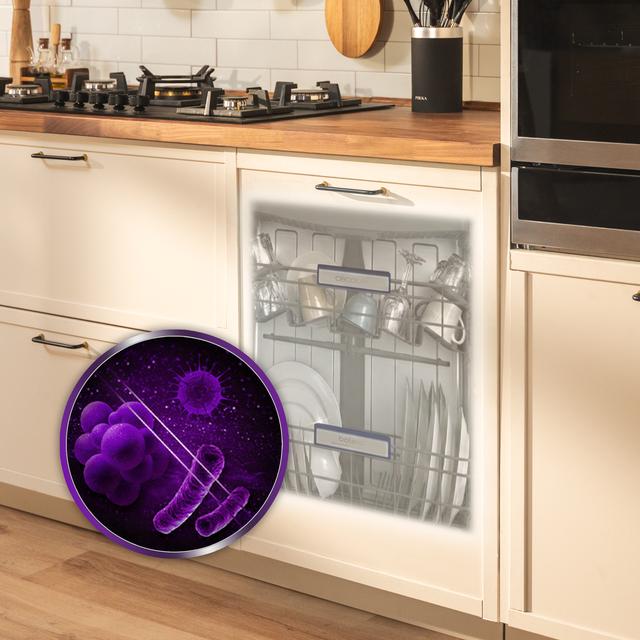 Bolero Aguazero 6620 Full-BI Lave-vaisselle Bolero encastrable de 60 cm avec capacité pour 15 couverts, classe C, 8 programmes, moteur Inverter, écran FullColor, Smart Wash, UV Light, Turbo Dry+, AutoClean, Demi-charge, Dual Zone Wash, Delay Start, ChildLock, deux paniers et tiroir à couverts