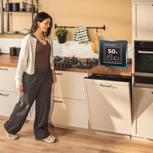 Bolero Aguazero 6620 Full-BI Lave-vaisselle Bolero encastrable de 60 cm avec capacité pour 15 couverts, classe C, 8 programmes, moteur Inverter, écran FullColor, Smart Wash, UV Light, Turbo Dry+, AutoClean, Demi-charge, Dual Zone Wash, Delay Start, ChildLock, deux paniers et tiroir à couverts