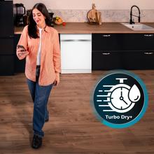 Bolero Aguazero 6620 Full-BI Matt White Glass Lave-vaisselle Bolero encastrable en verre blanc de 60 cm avec capacité pour 15 couverts, classe C, 8 programmes, moteur Inverter, écran FullColor, Smart Wash, UV Light, Turbo Dry+, AutoClean, Demi-charge, Dual Zone Wash, Delay Start, panier supérieur réglable et tiroir à couverts.