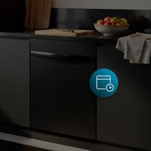 Bolero Aguazero 6620 Full-BI Matt Black Glass Lavavajillas Bolero integrable y cristal negro mate de 60 cm con 15 servicios, Clase C, 8 Programas, Motor Inverter, pantalla FullColor, Smart Wash, UV Light, Turbo Dry+, AutoClean, Half Load, Dual Zone Wash, Delay Start, ChildLock, bandeja superior ajustable y tercera bandeja