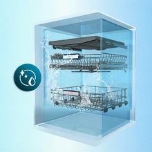 Bolero Aguazero 6620 Full-BI Matt Black Glass Lavavajillas Bolero integrable y cristal negro mate de 60 cm con 15 servicios, Clase C, 8 Programas, Motor Inverter, pantalla FullColor, Smart Wash, UV Light, Turbo Dry+, AutoClean, Half Load, Dual Zone Wash, Delay Start, ChildLock, bandeja superior ajustable y tercera bandeja