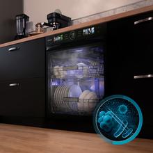 Bolero Aguazero 6620 S-BI Lavavajillas Bolero semi-integrable de 60 cm con 15 servicios, Clase C, 8 Programas, Motor Inverter, pantalla FullColor XXL, Smart Wash, UV Light, Turbo Dry+, AutoClean, Half Load, Dual Zone Wash, Delay Start, ChildLock, bandeja superior ajustable y tercera bandeja