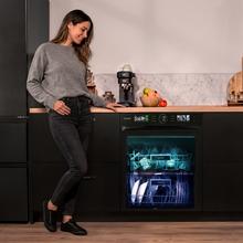 Bolero Aguazero 6620 S-BI Lavavajillas Bolero semi-integrable de 60 cm con 15 servicios, Clase C, 8 Programas, Motor Inverter, pantalla FullColor XXL, Smart Wash, UV Light, Turbo Dry+, AutoClean, Half Load, Dual Zone Wash, Delay Start, ChildLock, bandeja superior ajustable y tercera bandeja