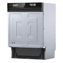 Bolero Aguazero 6620 S-BI Lavavajillas Bolero semi-integrable de 60 cm con 15 servicios, Clase C, 8 Programas, Motor Inverter, pantalla FullColor XXL, Smart Wash, UV Light, Turbo Dry+, AutoClean, Half Load, Dual Zone Wash, Delay Start, ChildLock, bandeja superior ajustable y tercera bandeja