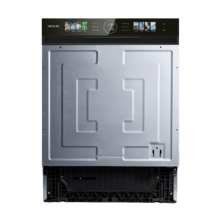 Bolero Aguazero 6620 S-BI Lavavajillas Bolero semi-integrable de 60 cm con 15 servicios, Clase C, 8 Programas, Motor Inverter, pantalla FullColor XXL, Smart Wash, UV Light, Turbo Dry+, AutoClean, Half Load, Dual Zone Wash, Delay Start, ChildLock, bandeja superior ajustable y tercera bandeja