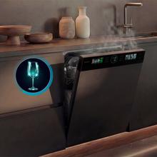 Bolero Aguazero 6620 S-BI Lavavajillas Bolero semi-integrable de 60 cm con 15 servicios, Clase C, 8 Programas, Motor Inverter, pantalla FullColor XXL, Smart Wash, UV Light, Turbo Dry+, AutoClean, Half Load, Dual Zone Wash, Delay Start, ChildLock, bandeja superior ajustable y tercera bandeja