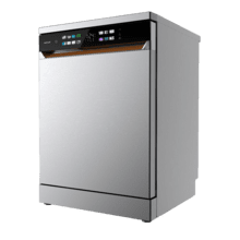 Bolero Aguazero 6900 Inox Lavavajillas inox de 15 cubiertos, clase energética A, acabados en imitación cuero, pantalla FullColor XXL, motor Inverter Plus, 8 programas, función UV Hygiene, secados Auto Open y Turbo Dry+, Dual Zone Wash, bandeja ajustable, Half Load, Machine Care, Delay Start, bandeja  para cubiertos y ChildLock.