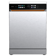 Bolero Aguazero 6900 Inox Lavavajillas inox de 15 cubiertos, clase energética A, acabados en imitación cuero, pantalla FullColor XXL, motor Inverter Plus, 8 programas, función UV Hygiene, secados Auto Open y Turbo Dry+, Dual Zone Wash, bandeja ajustable, Half Load, Machine Care, Delay Start, bandeja  para cubiertos y ChildLock.