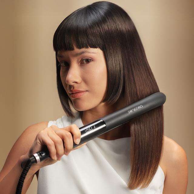 Lisse Keratin Essence RitualCare Keratin Essence: Plancha de Pelo Estrecha con Cable, Función HeatMax, 130-230ºC, Revestimiento Cerámico con Queratina y Aceite de Argán, Bloqueo de Placas, Apagado Automático, Incluye Bolsa de Viaje