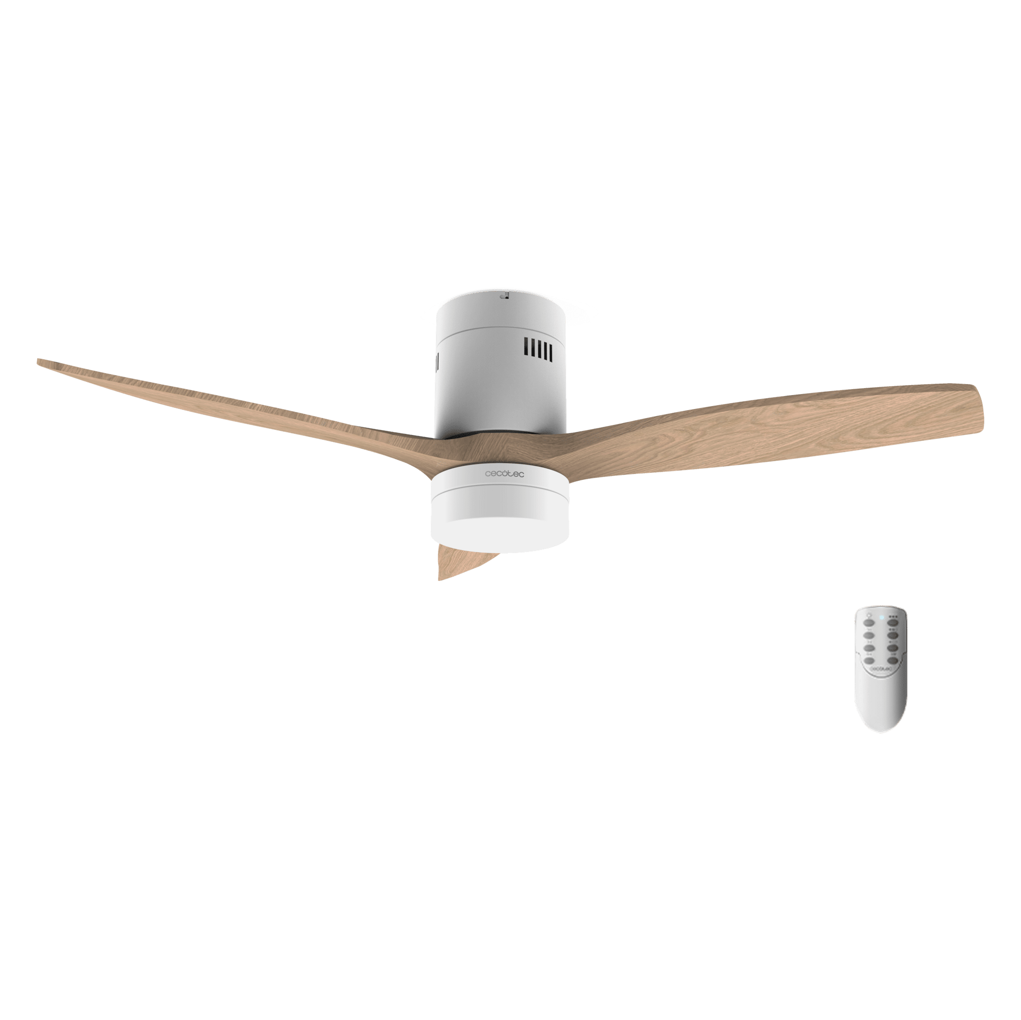 EnergySilence Aero 5600 Classic Ventilador de techo de 40 W y 52” con mando a distancia, 6 velocidades, 3 aspas, modo winter-summer y temporizador de hasta 8 horas.