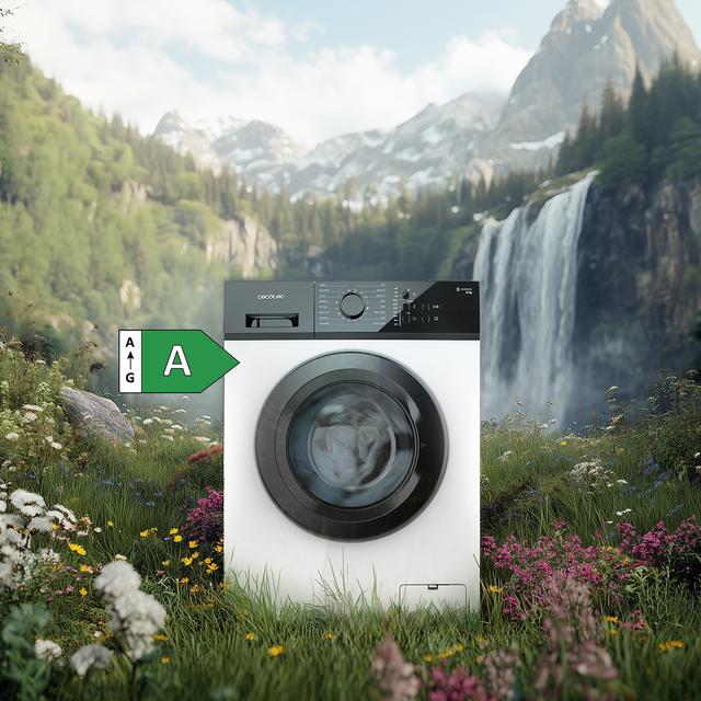 Bolero DressCode 620 Inverter Lavadora de 6 kg de capacidad, Clase A, 1000 rpm, Motor Inverter Plus, 16 programas, con función vapor SteamMax, Spa Care, Drum Clean, Delay Start, KidLock, Pre-lavado y programa rápido 15'