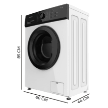 Bolero DressCode 620 Inverter Lavadora de 6 kg de capacidad, Clase A, 1000 rpm, Motor Inverter Plus, 16 programas, con función vapor SteamMax, Spa Care, Drum Clean, Delay Start, KidLock, Pre-lavado y programa rápido 15'