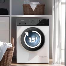 Bolero DressCode 620 Inverter Lavadora de 6 kg de capacidad, Clase A, 1000 rpm, Motor Inverter Plus, 16 programas, con función vapor SteamMax, Spa Care, Drum Clean, Delay Start, KidLock, Pre-lavado y programa rápido 15'