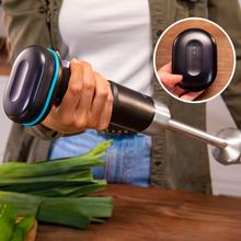 BlendGo Hand Batidora de mano con batería, indicadores luminosos, protección avanzada y accesorios para una experiencia de cocina superior.